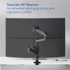 ACT Monitorarm 49 Zoll Office Premium, Gasfeder, Mastmontage, 2 Monitore