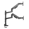 ACT Monitorarm 49 Zoll Office Premium, Gasfeder, Mastmontage, 2 Monitore