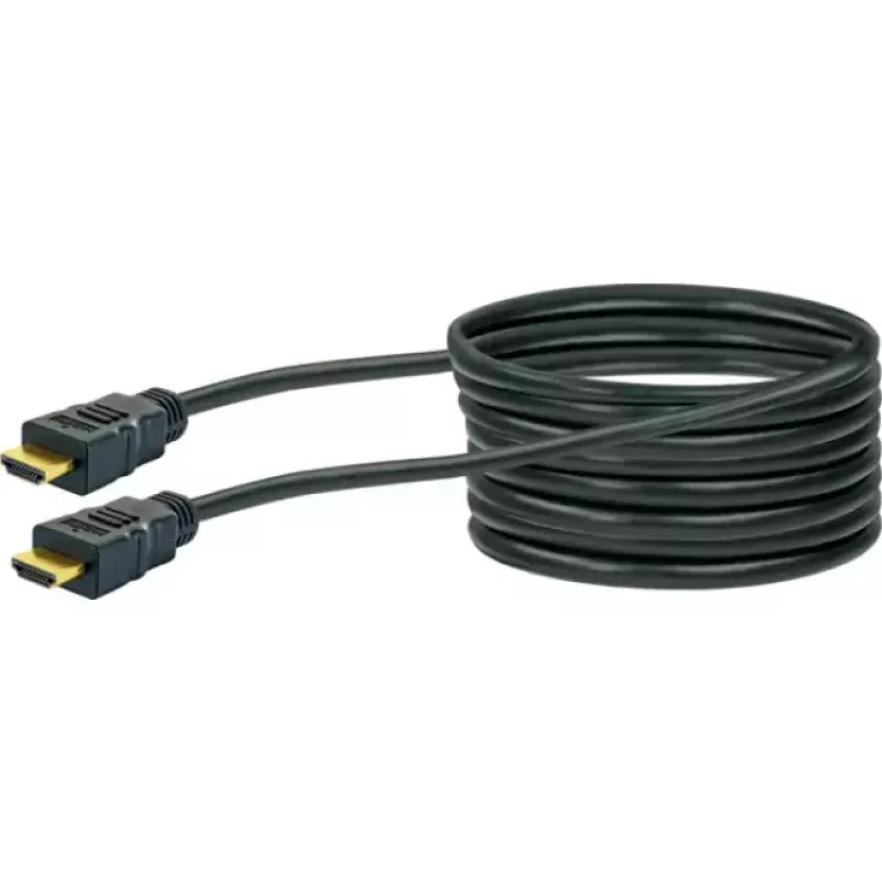 HDMI-Kabel SCHWAIGER HDM100 013 — 10 m, HDMI Typ A Stecker–Stecker, vergoldete Kontakte, schwarz