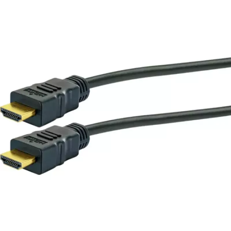 HDMI-Kabel SCHWAIGER HDM100 013 — 10 m, HDMI Typ A Stecker–Stecker, vergoldete Kontakte, schwarz