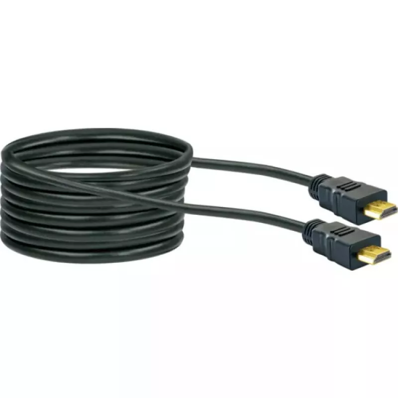 HDMI-Kabel SCHWAIGER HDM100 013 — 10 m, HDMI Typ A Stecker–Stecker, vergoldete Kontakte, schwarz