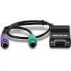PS/2-Kabel Trendnet TK-CAT5P 0,4 m 2x 6-polig Mini-DIN Schwarz