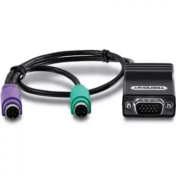 PS/2-Kabel Trendnet TK-CAT5P 0,4 m 2x 6-polig Mini-DIN Schwarz