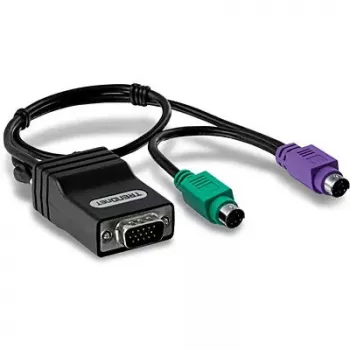 PS/2-Kabel Trendnet TK-CAT5P 0,4 m 2x 6-polig Mini-DIN Schwarz