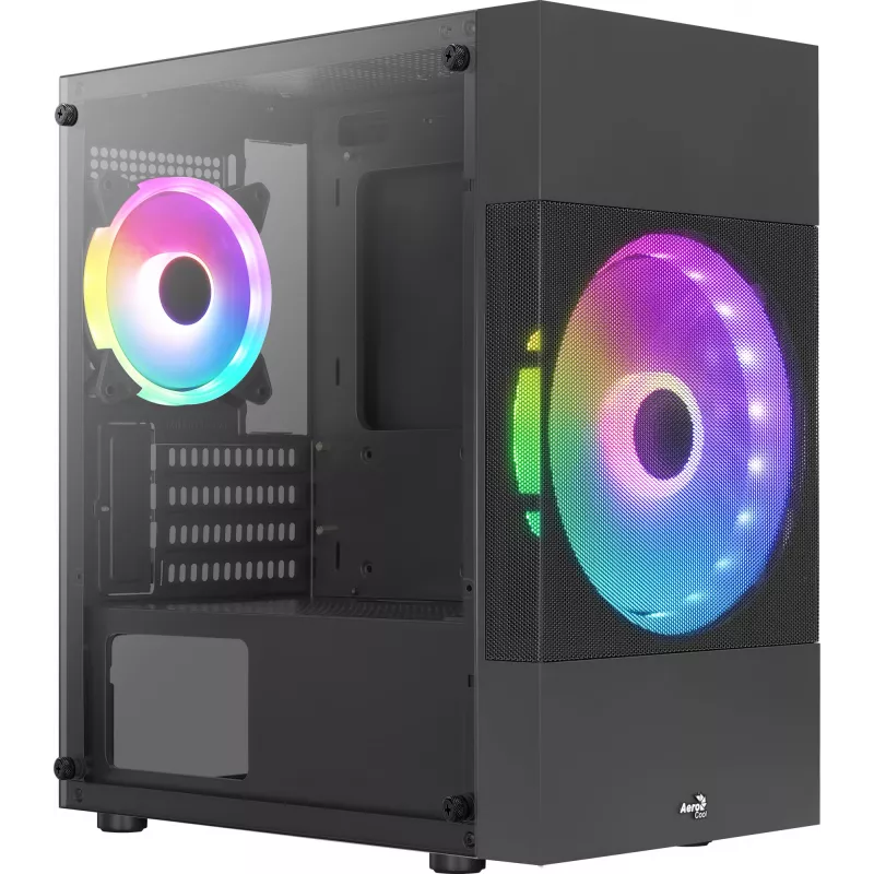 PC-Gehäuse Aerocool Atomic Lite Mini Tower Schwarz