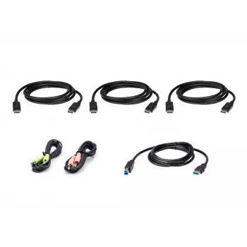 ATEN 1,8 m USB DisplayPort Triple-Display KVM-Kabelkit