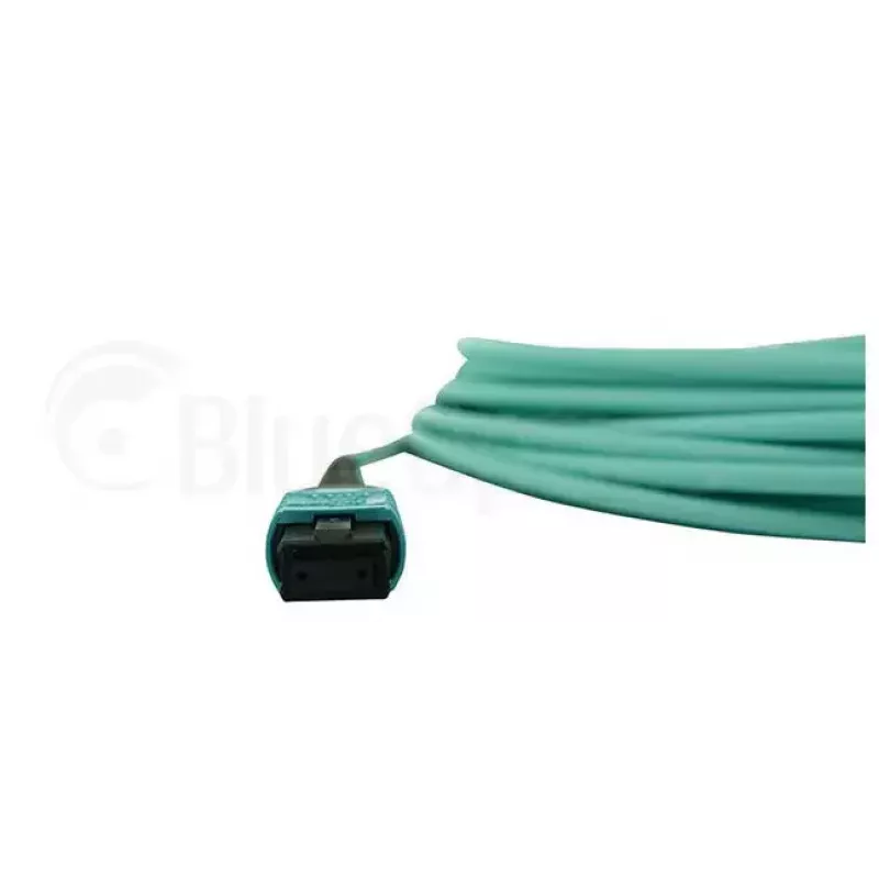 Glasfaserkabel BlueOptics 9380014-10M MPO auf 4x LC, 10 m, OM3, aqua