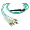 Glasfaserkabel BlueOptics 9380014-10M MPO auf 4x LC, 10 m, OM3, aqua