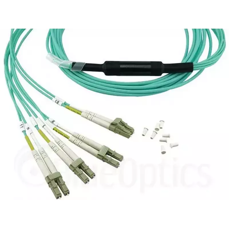 Glasfaserkabel BlueOptics MTP-4LC-M10M 10 m OM3 MTP auf 4×LC Vollduplex