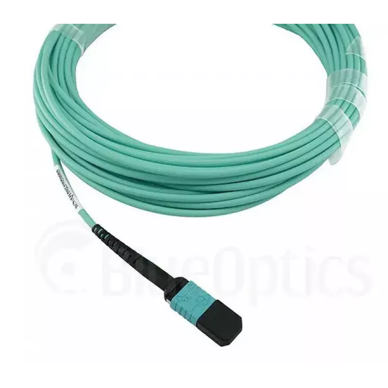 Glasfaserkabel BlueOptics OCTCABLE10M-SR 10 m OM3 MPO auf 4×LC Aqua