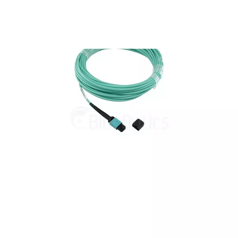 Glasfaserkabel BlueOptics SFP5141EU10MKB 10 m OM3 MPO auf 4×LC Aqua