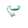 Glasfaserkabel BlueOptics SFP5141EU10MKB 10 m OM3 MPO auf 4×LC Aqua