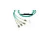 Glasfaserkabel BlueOptics SFP5141EU10MKB 10 m OM3 MPO auf 4×LC Aqua