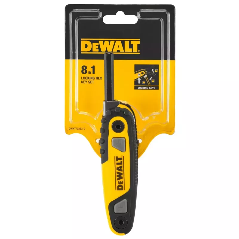 DeWalt DWHT0-70263 Inbusschlüssel-Taschensatz, 8 Stk.