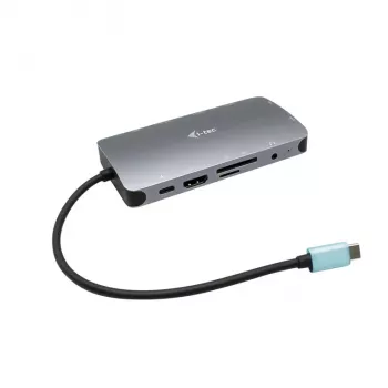 i-tec Metal USB-C Nano Dock HDMI/VGA mit LAN + Universal-Ladegerät 77 W