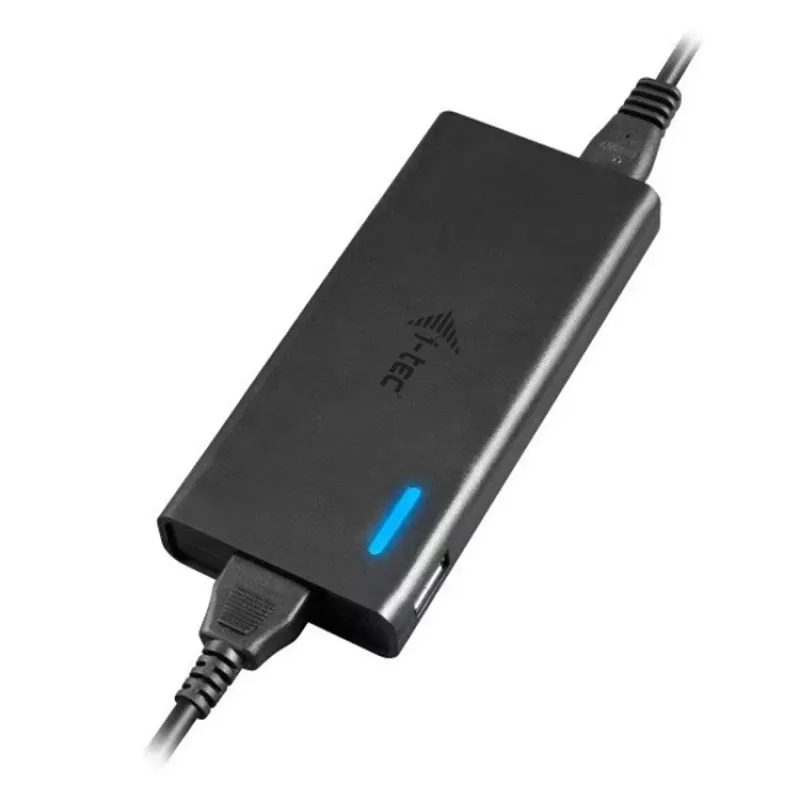 i-tec Metal USB-C Nano Dock HDMI/VGA mit LAN + Universal-Ladegerät 77 W