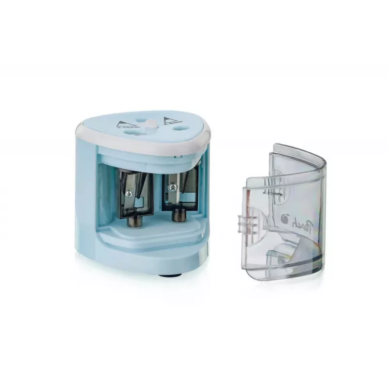 Peach PO102 Elektrischer Bleistiftspitzer Blau, Weiß