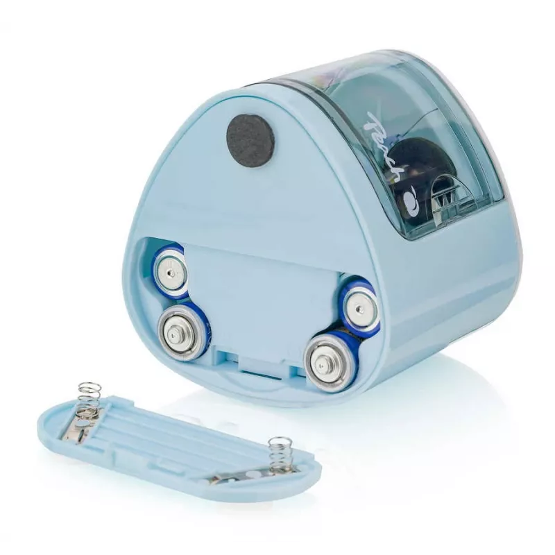 Peach PO102 Elektrischer Bleistiftspitzer Blau, Weiß