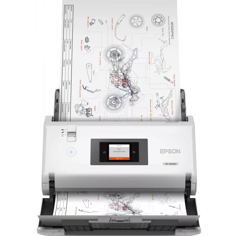 Epson WorkForce DS-32000 Einzugsscanner 600 x 600 DPI A3 Weiß