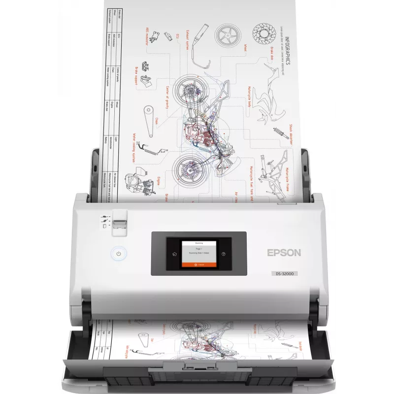 Epson WorkForce DS-32000 Einzugsscanner 600 x 600 DPI A3 Weiß