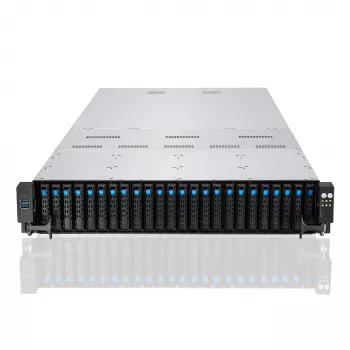 ASUS RS720-E11-RS24U Intel C741 Rack (2U) Schwarz, Silber