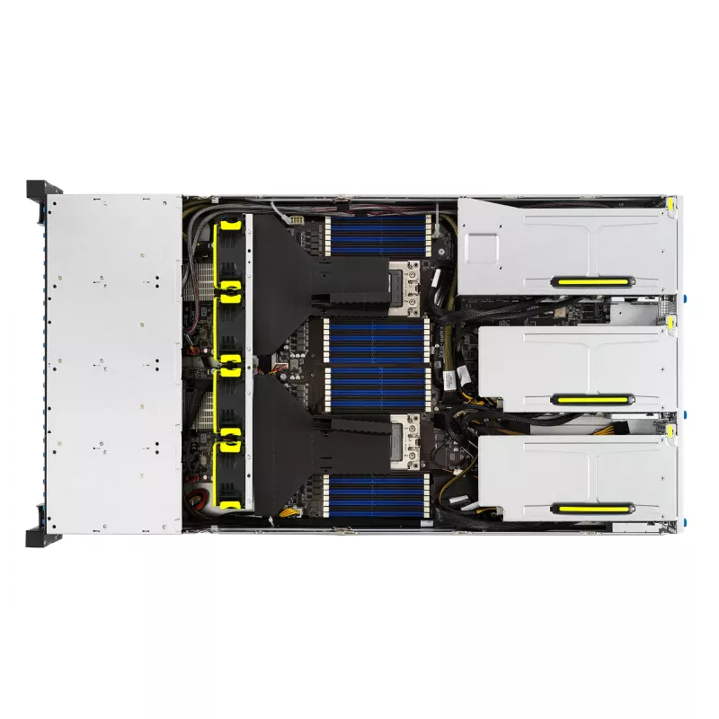 ASUS RS720-E11-RS24U Intel C741 Rack (2U) Schwarz, Silber