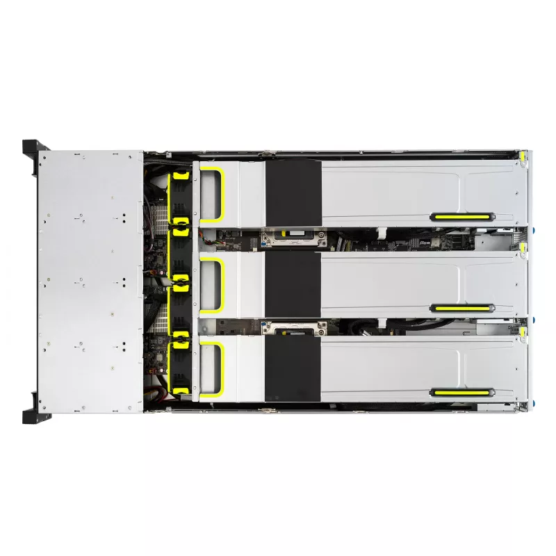 ASUS RS720-E11-RS24U Intel C741 Rack (2U) Schwarz, Silber