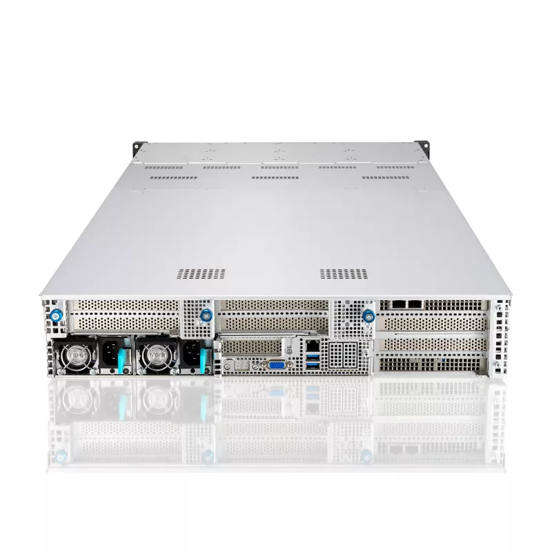 ASUS RS720-E11-RS24U Intel C741 Rack (2U) Schwarz, Silber