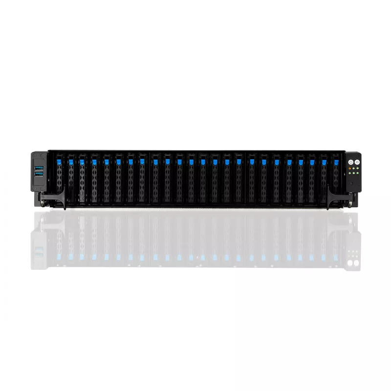 ASUS RS720-E11-RS24U Intel C741 Rack (2U) Schwarz, Silber
