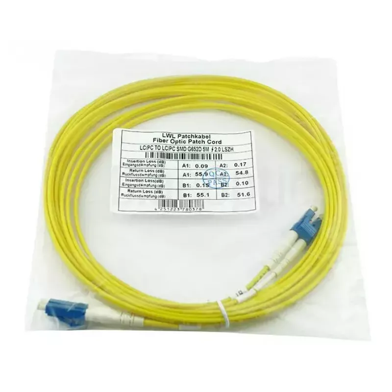 BlueOptics AK345A-BO InfiniBand-Glasfaserkabel 2 m LC Gelb