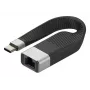 Techly ICOC USBC-RJ45 Netzwerkkabel Schwarz 0,144 m