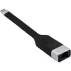 Techly ICOC USBC-RJ45 Netzwerkkabel Schwarz 0,144 m