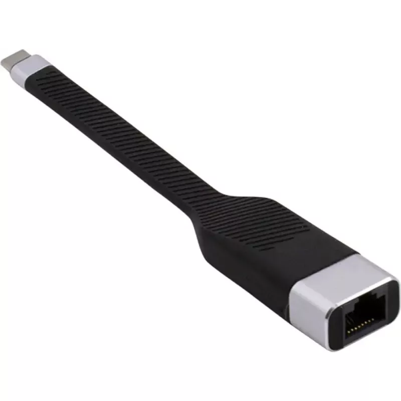 Techly ICOC USBC-RJ45 Netzwerkkabel Schwarz 0,144 m