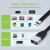 Techly ICOC USBC-RJ45 Netzwerkkabel Schwarz 0,144 m
