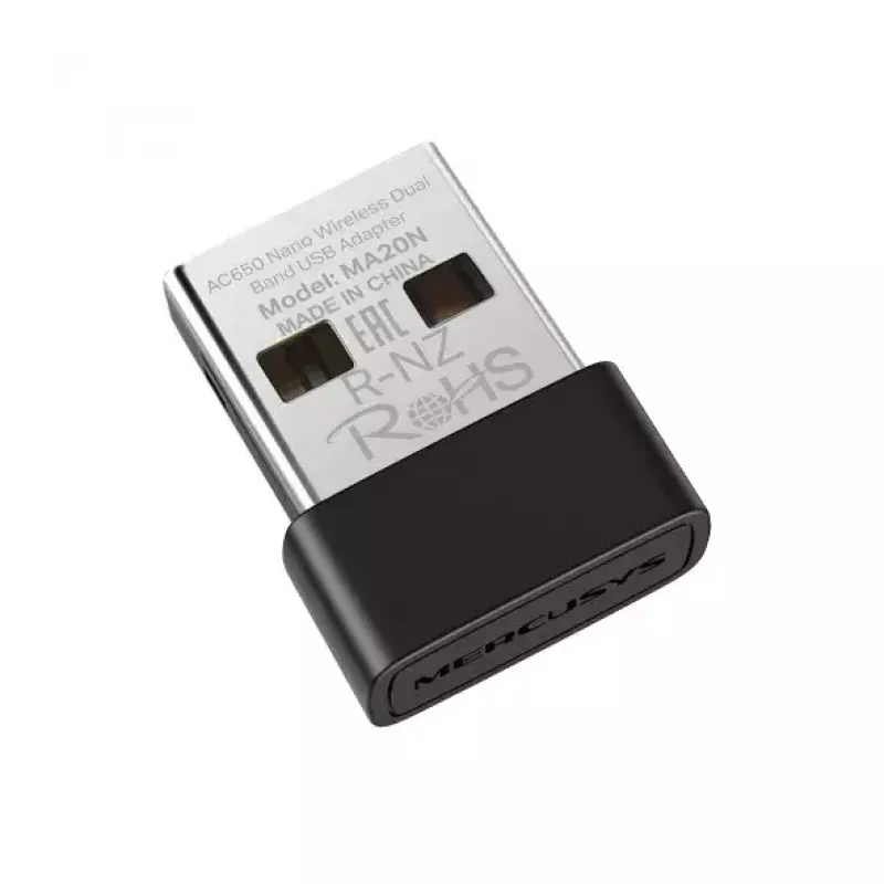 Wireless Adapter Mercusys MA20N USB Typ-A Stecker Schwarz