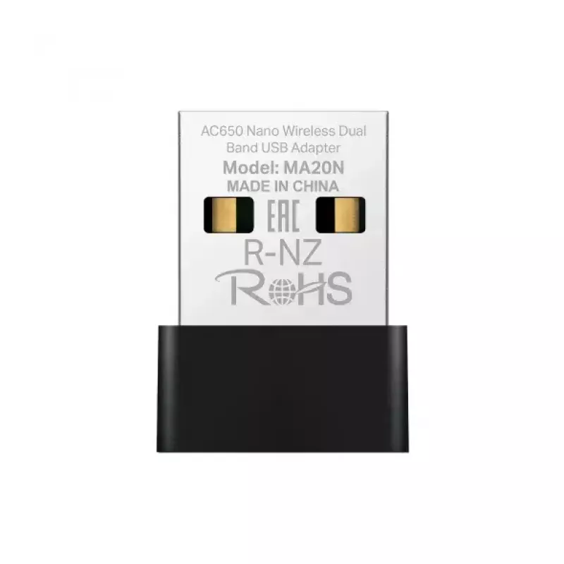 Wireless Adapter Mercusys MA20N USB Typ-A Stecker Schwarz