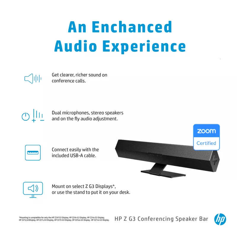 Z G3 Soundbar-Konferenzsystem, schwarz