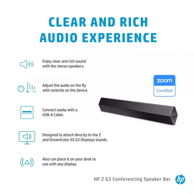 Z G3 Soundbar-Konferenzsystem, schwarz