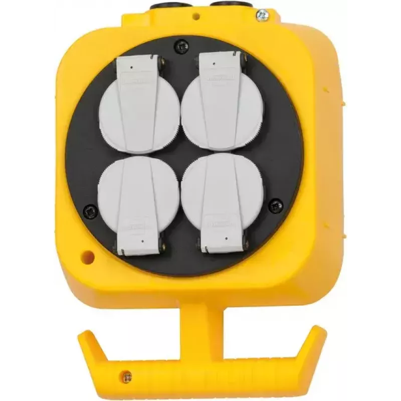 Power Extension Brennenstuhl 1151160100 5m 4 AC Outlets Indoor Schwarz Gelb