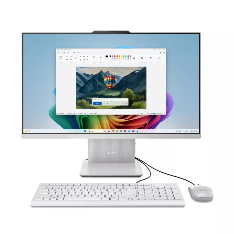 Lenovo IdeaCentre AIO 27AKP10 AMD Ryzen™ 7 250 68,6 cm (27 Zoll) 1920 x 1080 Pixel All-in-One-PC 32 GB DDR5-SDRAM 1 TB SSD Windows 11 Home Wi-Fi 6 (802.11ax) Grau