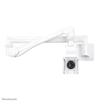 Neomounts medizinische Wandhalterung FPMA-HAW300 für 10–24 Zoll Bildschirme, 3 kg Tragkraft, VESA 100x100, weiß