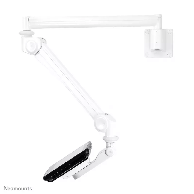 Neomounts medizinische Wandhalterung FPMA-HAW300 für 10–24 Zoll Bildschirme, 3 kg Tragkraft, VESA 100x100, weiß