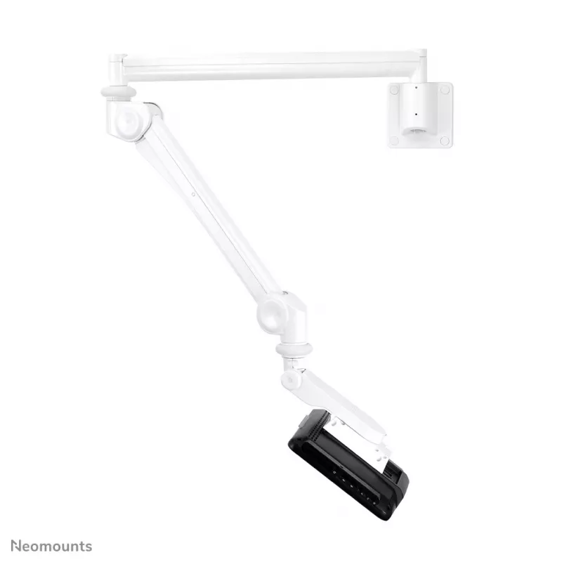 Neomounts medizinische Wandhalterung FPMA-HAW300 für 10–24 Zoll Bildschirme, 3 kg Tragkraft, VESA 100x100, weiß