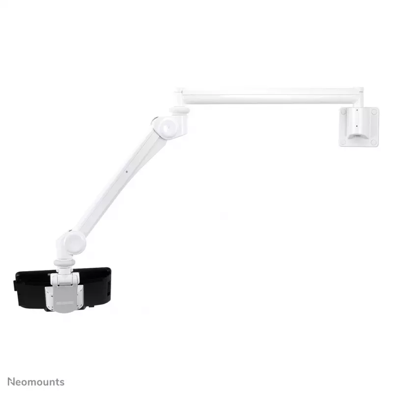 Neomounts medizinische Wandhalterung FPMA-HAW300 für 10–24 Zoll Bildschirme, 3 kg Tragkraft, VESA 100x100, weiß