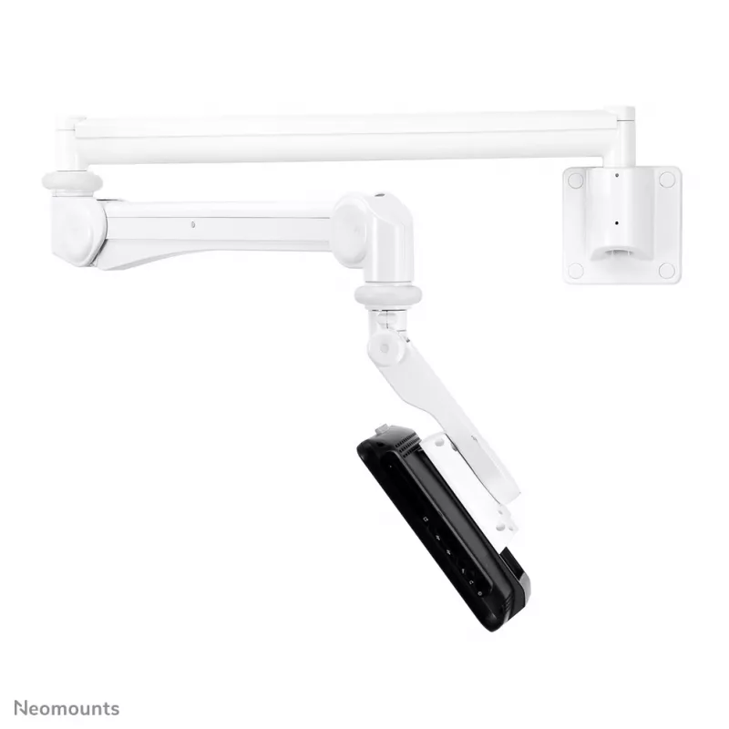 Neomounts medizinische Wandhalterung FPMA-HAW300 für 10–24 Zoll Bildschirme, 3 kg Tragkraft, VESA 100x100, weiß
