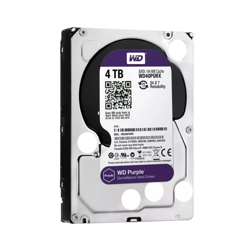 Festplatte Western Digital 4 TB 3,5 Zoll SATA III Laufwerk WD40PURX