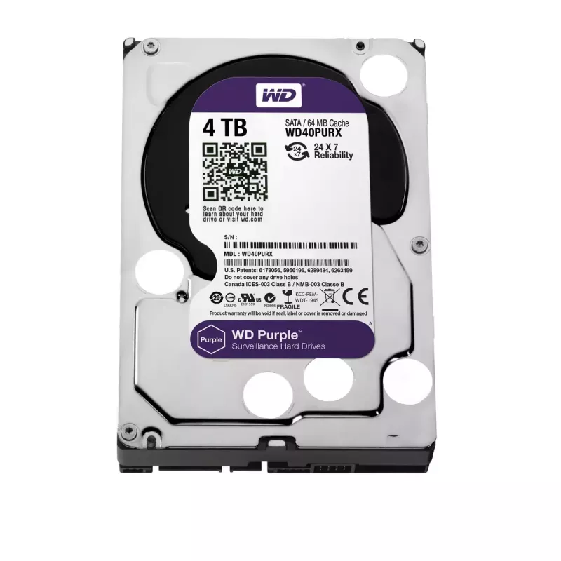 Festplatte Western Digital 4 TB 3,5 Zoll SATA III Laufwerk WD40PURX