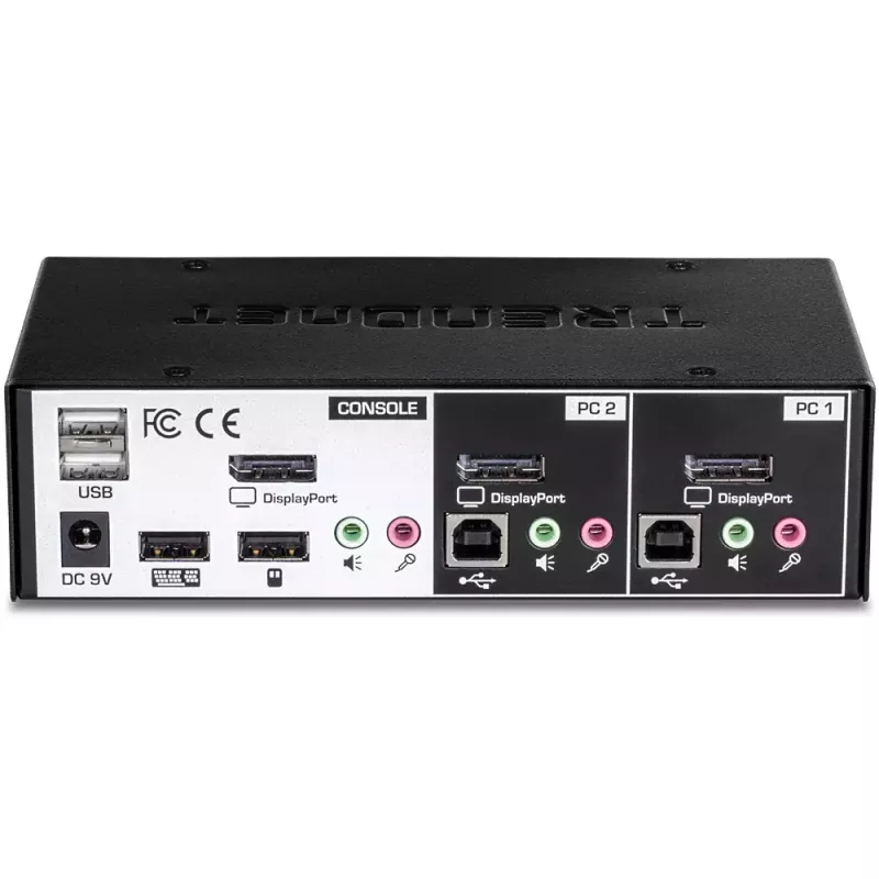 KVM-Switch Trendnet TK-241DP Schwarz