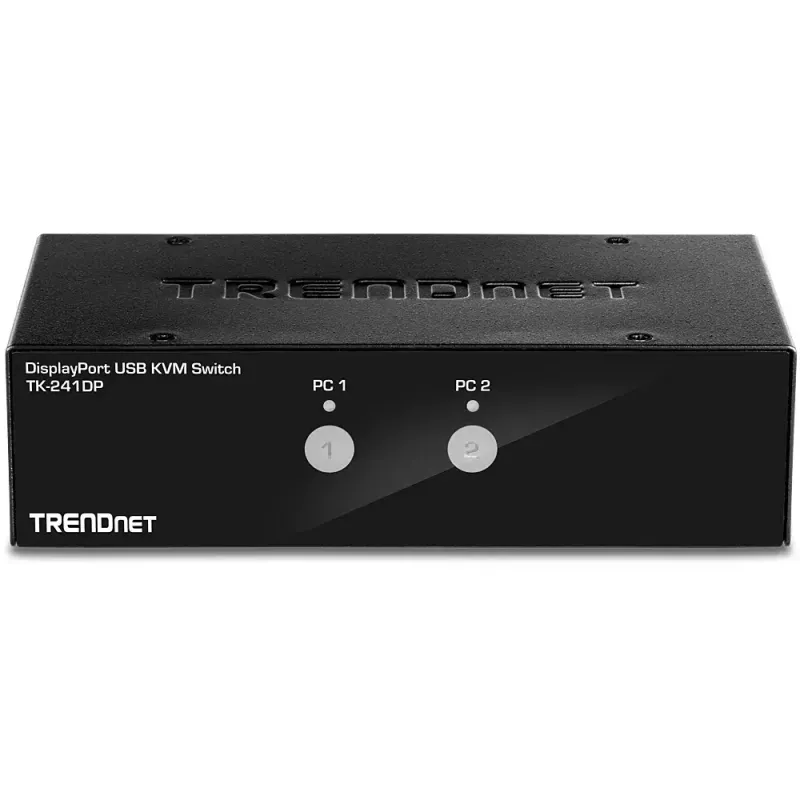 KVM-Switch Trendnet TK-241DP Schwarz