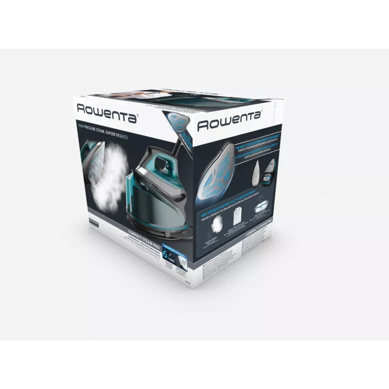 Rowenta DG7623 2200 W 1,1 L Microsteam 400 HD Laser-Bügelsohle Schwarz, Blau
